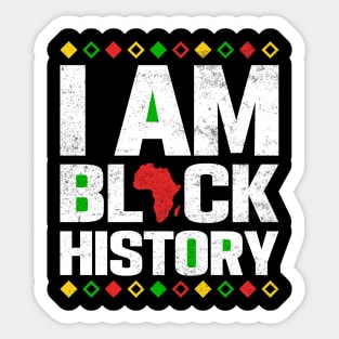 I am black history Sticker